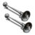 2 BUZINA CROMADA MARÍTIMA CAMINHÃO ELETROPNEUMÁTICA  1 CORNETA METAL 74 CM 74CM – Bivolt