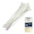 Abraçadeira de Nylon 250 x 4,8 MM Kit 100 Unidades Branco 8636 BRASFORT