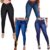 Kit 4 Calças Jeans Feminina Cós Alto Com Lycra Modelagem Levanta Bumbum