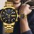 NIBOSI Golden Men Relógios Relógios Masculinos de Marca de Luxo Relógio de Pulso Masculino Moda Casual Relógios Militares de Quartzo