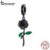 Bamoer 925 Pulseira Com Pingente De Rosas De Prata BSC584