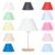 Abajur Luminaria Mesa C/ Cupula Plastica 27x17x17 (axlxp)
