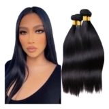 Aplique Cabelo Humano Natural Liso Na Tela 65cm – 150g