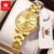 OLEVS relógio feminino a prova d água relógio  dourado Original luxo Aço inoxidável 5563