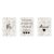 Kit 3 Placas Decorativas Quadros Frases Fé, Amor, Orei