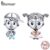 Pulseira De Prata Esterlina 925 Bamoer Family Coleciton Sister & Brother