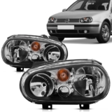 Par Farol Golf 99 2000 2001 2002 2003 Foco Duplo Sem Auxiliar Máscara Negra