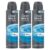 Kit com 3 Desodorantes Antitranspirantes Aerosol Dove Cuidado Total 150ml