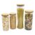 Potes De Vidro P/ Mantimentos C/ Tampa Bambu Oikos – 4 Pçs