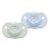 Kit 2 Chupetas 100% Silicone Night Day 6m+ Azul – Lillo