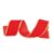 Fita Aramada Veludo com Filete – Vermelho e Ouro – 6,3cm x 9,14m – 1 unidade – Cromus – Rizzo