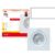 Kit 10 Spot de Led Croica Embutir Teto Gesso Quadrado 5W 3000k Amarelo Luminária Cozinha Quarto Direcional