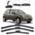 Kit 3 Palhetas Limpador Parabrisa Dianteiro + Traseiro Chevrolet Celta 2002/2010