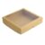 Caixa com Visor S8 (19x19x4cm) Kraft 10 unidades – Ideal para 25 Doces, hidratante, perfumes e kit sabonete – Assk – Rizzo Embalagem