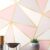 Papel De Parede Zara Rosê Gold Sala Quarto Geométrico 2,5 mts