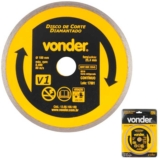 Disco de Corte Diamantado 7 POL 180 MM Furo 22 MM V1 Liso Contínuo VONDER
