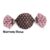 100 embalagem para trufas carber marrom/rosa  poá (G)