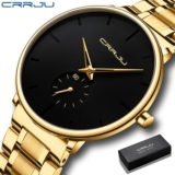 CRRJU Relogio Masculino Luxo Marca Original Casual à Prova D’água Quartzo Esporte Relógios Masculinos 2150SLA