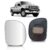 Par Vidro Lente Retrovisor Ford F250 Com Base