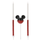 Vela Mickey 360 Glitter Vermelho Disney Silver Festas – Rizzo