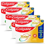Kit 4 Cremes dental Colgate Total 12 Anti-Tártaro 90g- 3 Unidades cada