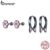 Brincos Bamoer 925 Silve Coreano Preto Gato Orelha Clipes Estilo Cravo Acessórios De Moda