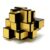 Mirror Blocks 3x3x3 Dourado Qiyi Cubo Mágico Original