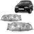 Farol Fiesta Courrier 96 97 98 99 Foco Duplo Cromado Pisca Cristal