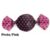100 embalagem para trufas preto/pink  poá carber 15,5×14,5