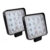 2 Farol De Milha Quadrado Led 48w 12v 24v Trator Agricola