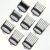 Pente Profissional 8 Pcs Limite De Cortador De Cabelo 1,5 4,5mm Guia De Corte Fixação De Barbeiro Pentes De Substituição Serve Wahl Andis Babyliss