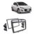Moldura Dvd 2 Din Central Multimídia Peugeot 308 Prata Som