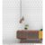 Papel De Parede 3d Branco Adesivo Lavável 2 mts