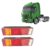 Par Lanterna Traseira Com Vigia e Soquete Para Caminhão Iveco Stralis Tector 99463244 99463242