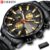 Curren Relógio Masculino Moda Quartz esportivo em aço inoxidável à prova d’água 8351