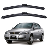 Par Palhetas Limpador Para-brisa Dianteiro GM Chevrolet Astra 1998 A 2013 Kit .