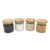 Kit Potes 500ml de Vidro Herméticos Tampa de Bambu – OIKOS