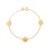 Pulseira Medalhas São Bento Banhada a Ouro 18K- Semi Jóia de Luxo (PL 5216)