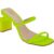 Sandália Mule 2 Tiras Salto Alto Geometrico Confortavel Tendencia Blogueira 222-003