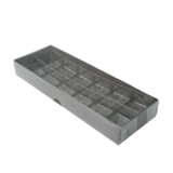 Caixa 12 Doces Berço Tampa Nº3 23×8,5x3cm Marrom 10un – Assk