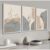 Kit Quadros Decorativos 3 Peças Minimalista Moderno Abstrato Nude Cinza decoração casa sala quarto