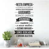 Adesivo Parede Decorativo Frase Nesta Empresa