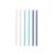 Vela Palito Azul e Branca 15 cm – Pct. c/ 6 unds. – Silver Festas