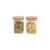 Kit 2 Potes De Vidro Mantimentos Quadrados 200ml C/ Tampa Bambu – Oikos