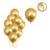 Balão Bexiga Metalizado Dourado – Cromado – 25 Unidades N° 5