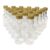 30 Mini Garrafinhas De Plastico 50ml Com Tampas dourada