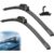 Palhetas Limpador de Parabrisa Para Carro Gancho Dianteiras Paleta Vidro Chuva Silicone Universal 1pç