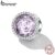 Bamoer Beads Prata 925 Rosa Roxa Charm Para Pulseira Diy Acessórios