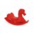 Brinquedo Gangorra Infantil Anda Cavalinho Vermelho com Som Xalingo – 0937.6