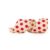 Fita Decorativa Natal Poá – Bege & Vermelho – 6,3x914cm – 1 UN – Cromus – Rizzo